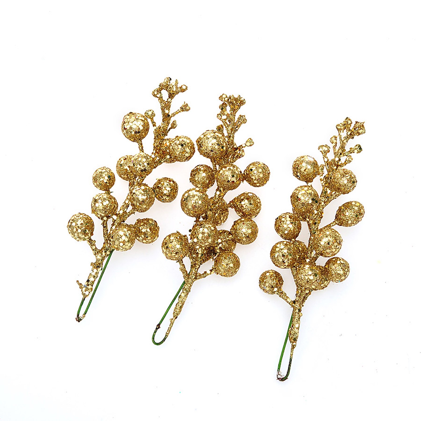 thumbnail image 2 of Adorno Para Árbol De Navidad, Corona Navideña Con Frutas, Accesorios De Ratán, 15 Cabezas, Lentejuelas Doradas, Imitación De Cerezas Y Bayas., 2 of 2